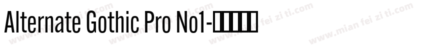 Alternate Gothic Pro No1字体转换